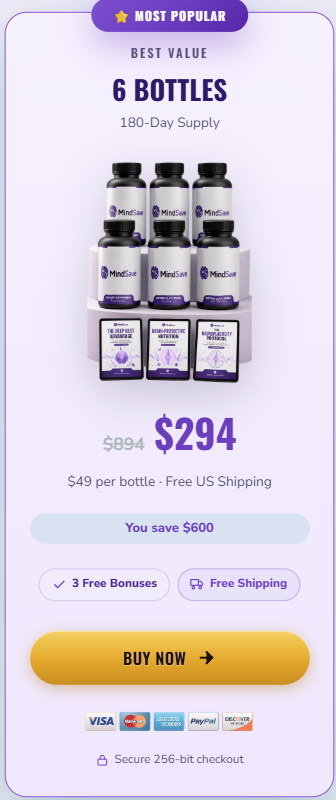 MindSave 6 bottle Price